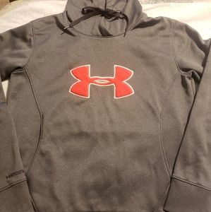 Under Armour Gray & Pink Hoodie